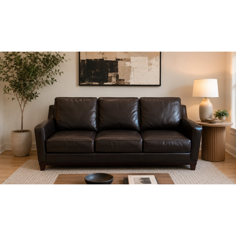 Premium Genuine Leather Sofa by Seven Seas Seating