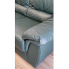 Natuzzi Genuine Leather Sofa & Loveseat Set Forest Green - Made in Italy