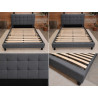 Modern Upholstered Platform Bed Frame – Queen Size 
